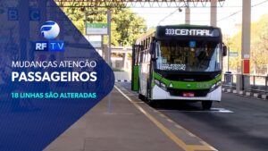 Dezoito linhas do transporte coletivo sofrem mudanças