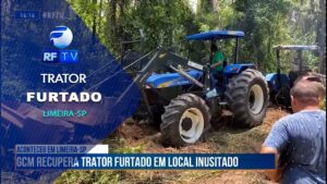 GCM Recupera trator furtado em local inusitado