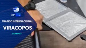 Passageira é presa com cocaína na mala no Aeroporto Internacional de Viracopos.