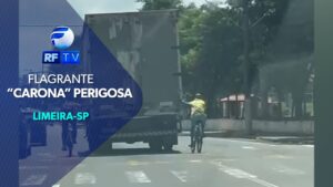 Equipe da RFTV flagra dupla pegando “carona” em caminhão