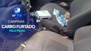 Homem tem carro furtado pelo próprio filho